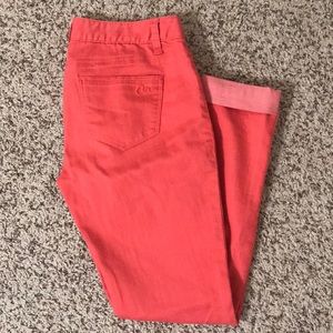 Orange jeans
